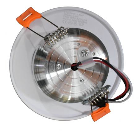 Spot LED Încastrat 3+3W, Lumină Caldă/Rece/Neutră, IP44, Ø92 mm [1]