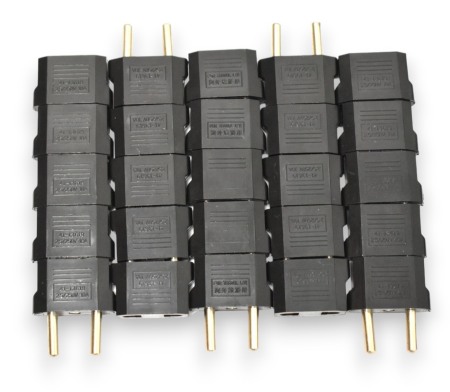 Stecher adaptor fara contact de protectie plat - Imagine produs en-gros [1]