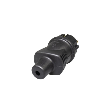 Stecher cauciuc Atra , IP44 , contact de protectie, 16A, negru , 250v [2]