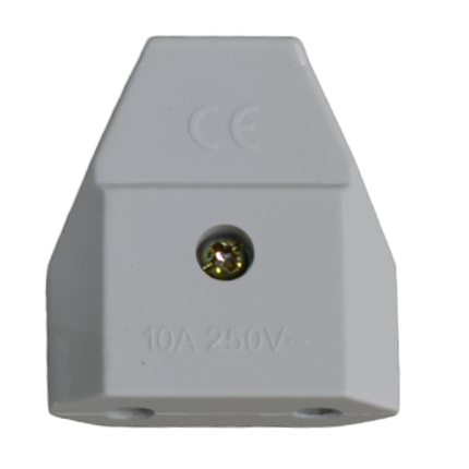 Ştechere/Stecher adaptor - Cupla plata alba fara CP 10A IP20 , 3006F