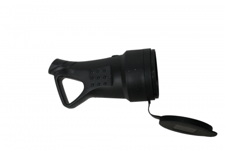 Ştechere/Stecher adaptor - Cuplã  2P Schuko cu împãmântare,  cauciucatã cu inel (de extragere) si capac de protectie YW-7396