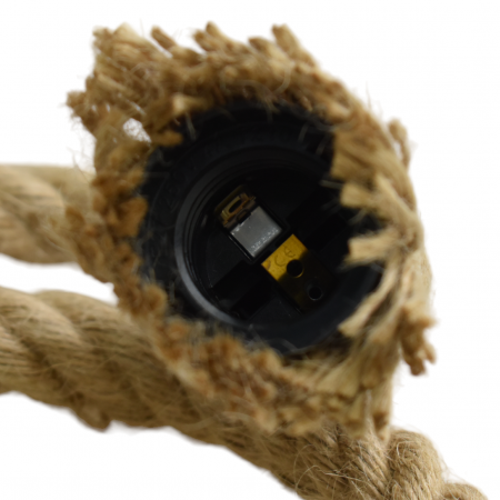 Suport lampa franghie de canepa cu dulie E27 [4]