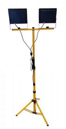 Trepied telescopic cu 2 proiectoare Led de 50W fiecare ,IP66,conectate, plus cablu alimentare de 290 cm [3]