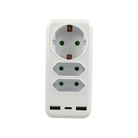 Triplu Stechere - Triplu Mixt 3 Post cu 2 USB - Imagine produs en-gros