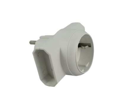 Triplu stecher mixt schuko plus 2 posturi pentru stecher plat Contine contacte dun cupru [2]