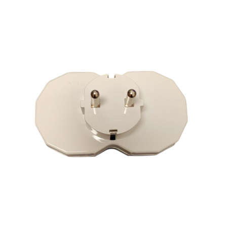 Triplu stecher cu ceramica si impamantare 2 posturi [3]