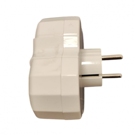 Triplu stecher  stea cu ceramica si impamantare 4 posturi [2]