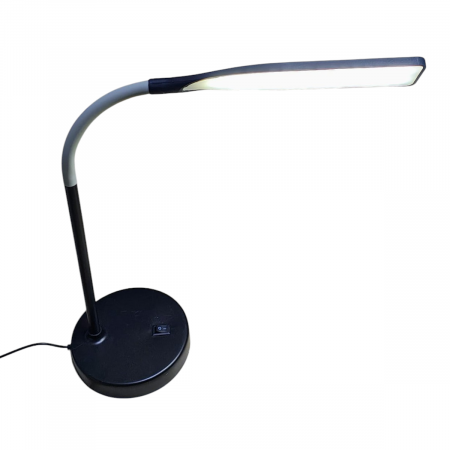 Veioza,Lampa de birou cu brat flexibil ,rotire la 360°,cu lumina alba, 5W, alimentare  la usb - neagra [1]