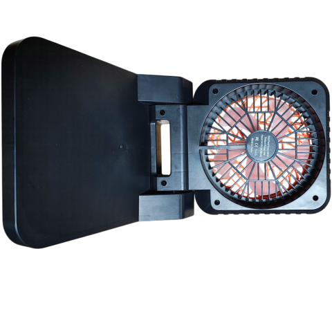Ventilator portabil solar PV-WJ016 cu panou solar, lampă LED, ghirlandă LED 10 m, USB Type-C, Power Bank, 3 viteze și timer 2/4 ore [6]