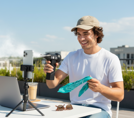 Suflantă portabilă industrială Guoren Hurricane A1 cu duze magnetice