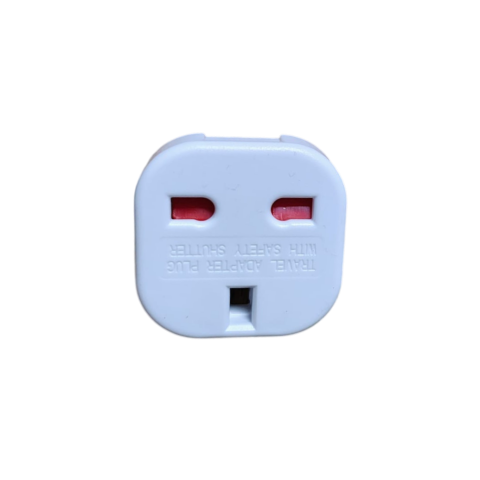 Aparataj şi accesorii - Adaptor UK la Romania cu contacte cupru alb ecoleduri