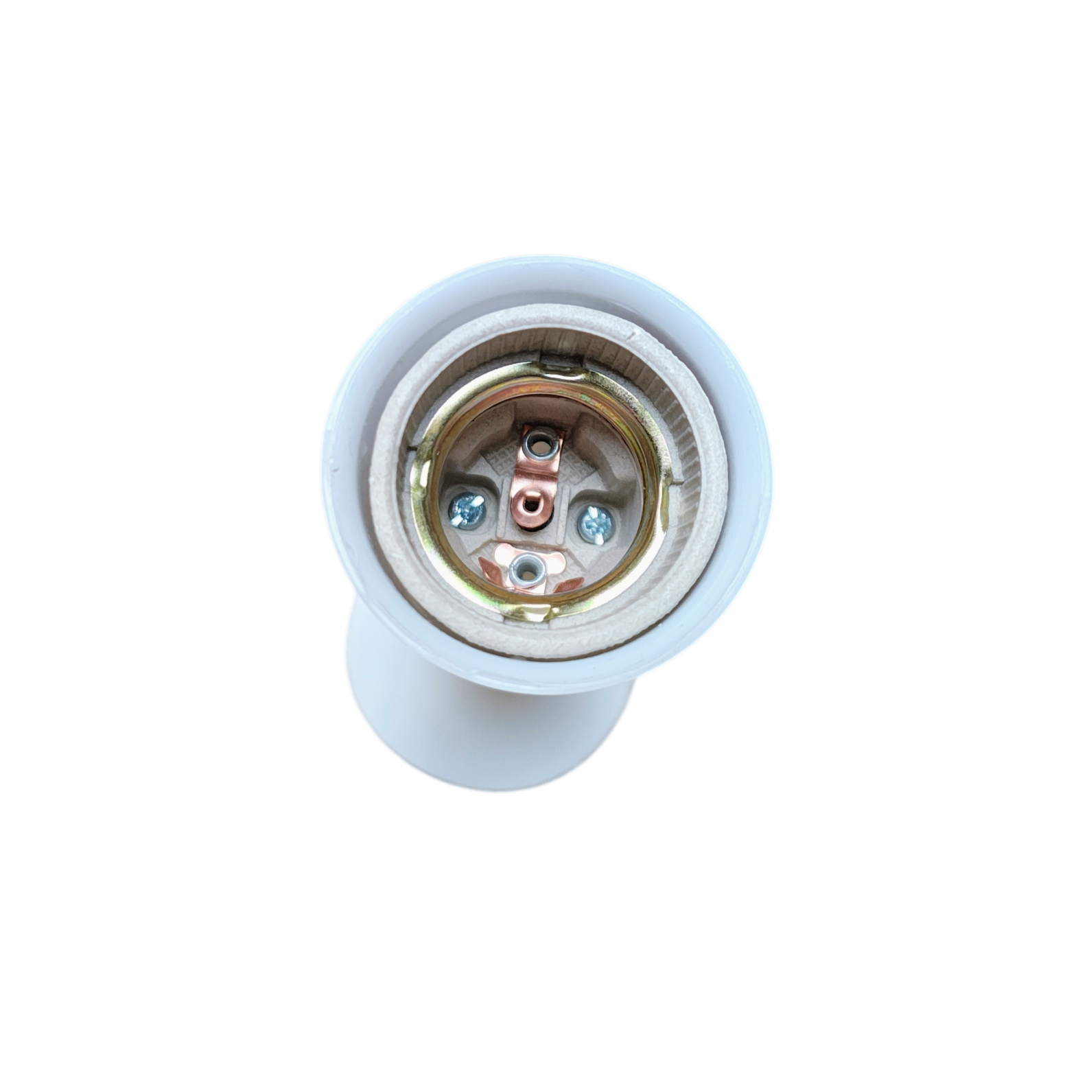 Dulie E27 din ceramică cu tijă de susținere 15 cm și cablu 2x0,5 mm² albă, ecoleduri [4]