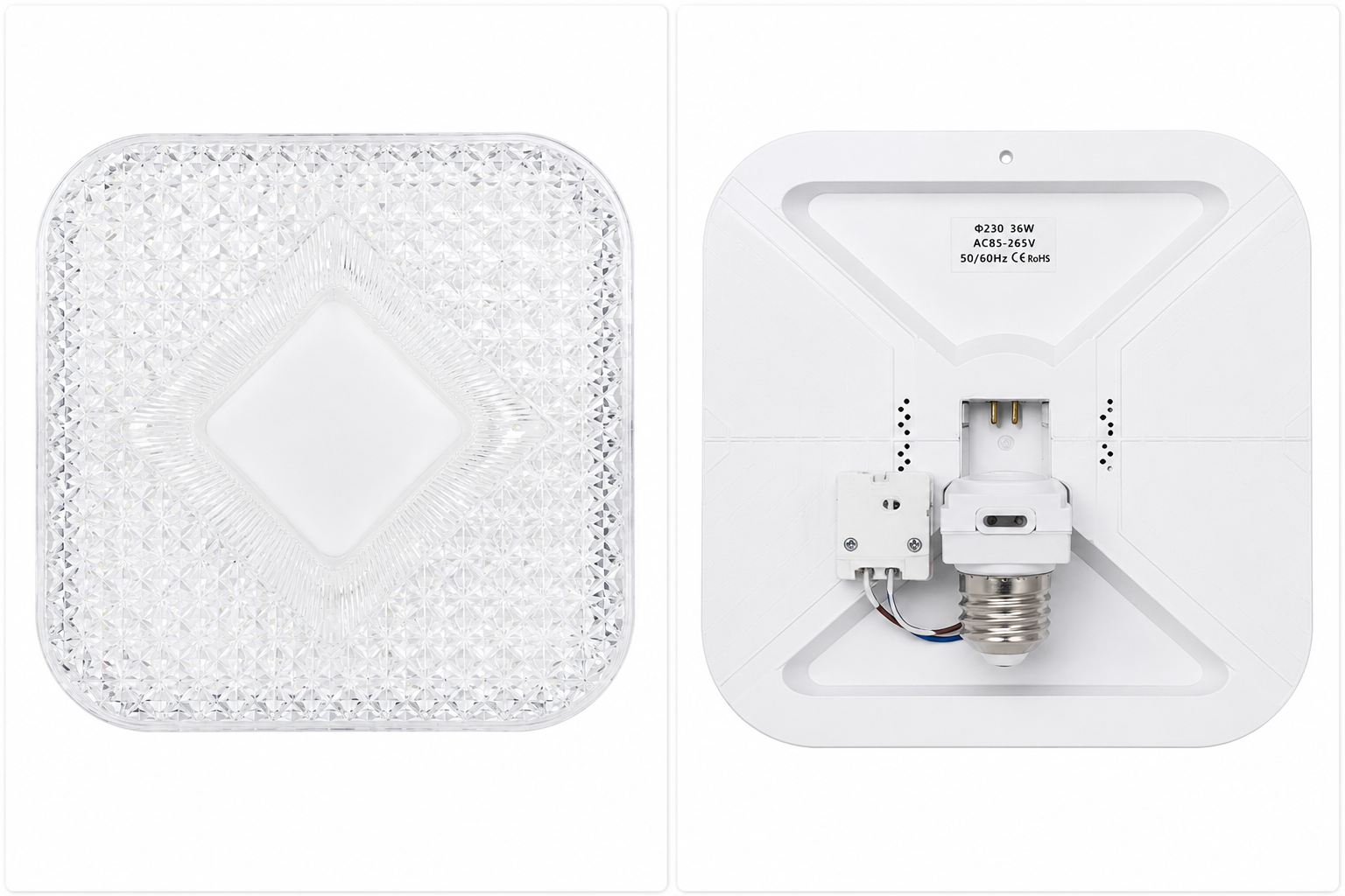 Lampă LED UFO pătrată 36W 6500K [4]