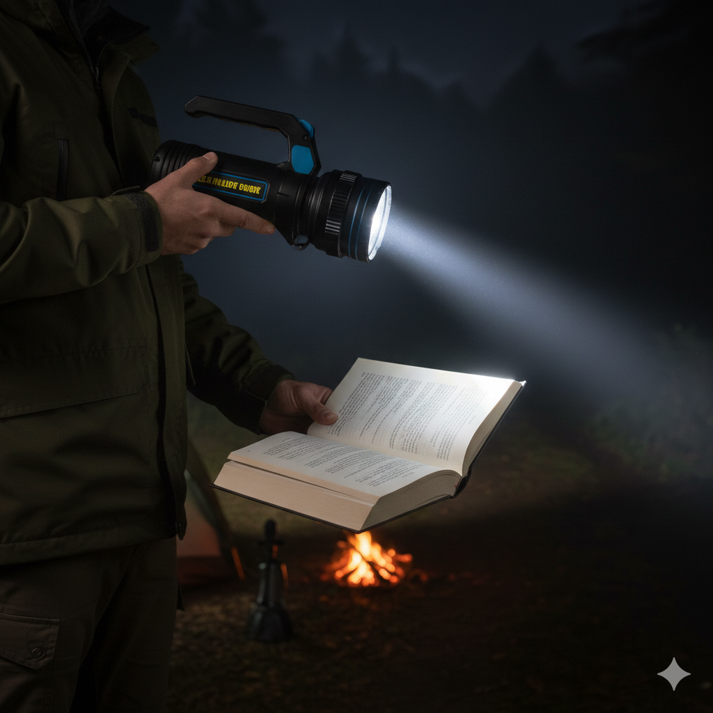 Lanterna LED De Căutare, Portabilă Și Puternică, Cu Încărcare, Luminozitate Superioară, Lanterna Portabilă Cu Fascicul Puternic [1]