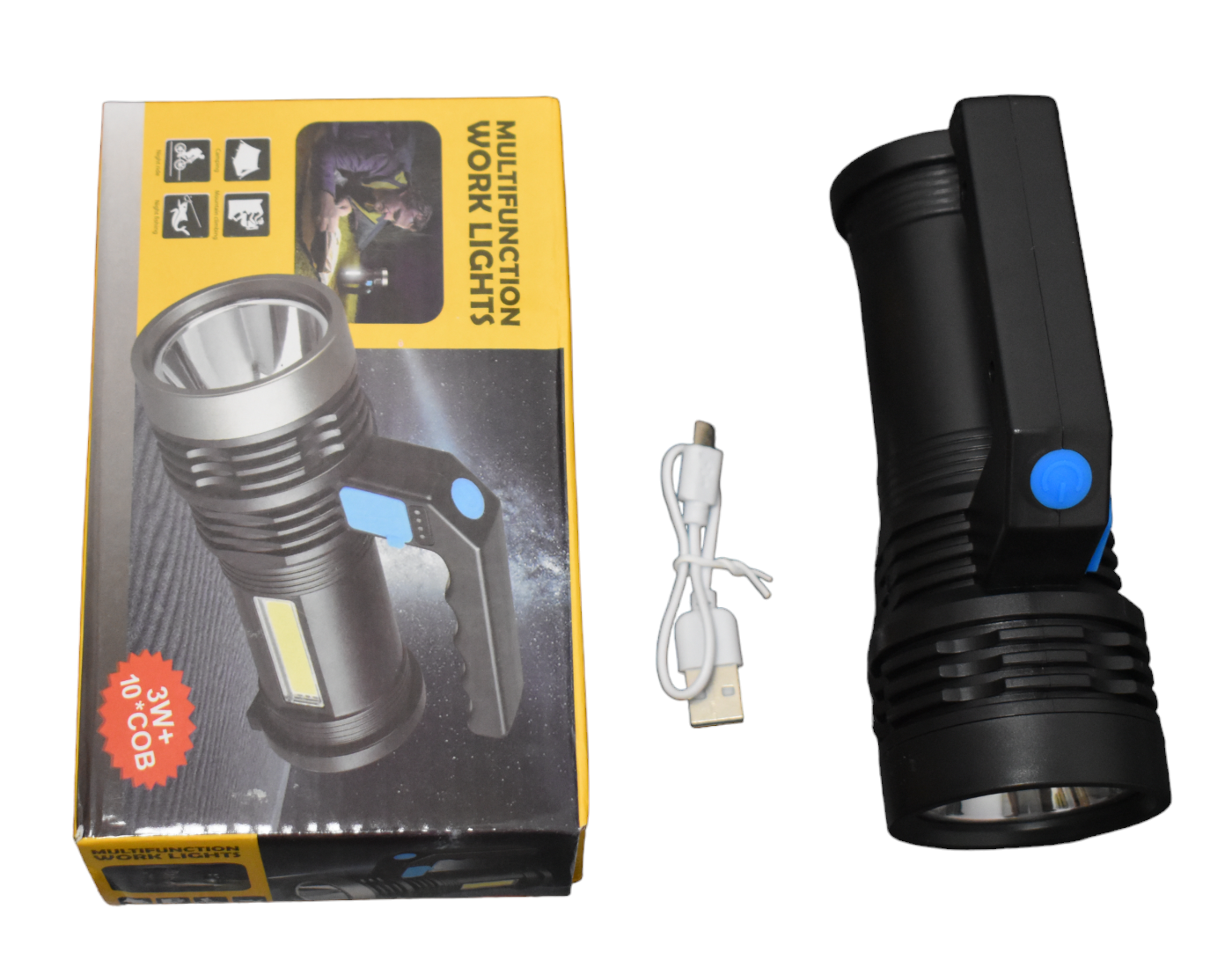 Lanterna LED De Căutare, Portabilă Și Puternică, Cu Încărcare, Luminozitate Superioară, Lanterna Portabilă Cu Fascicul Puternic [7]