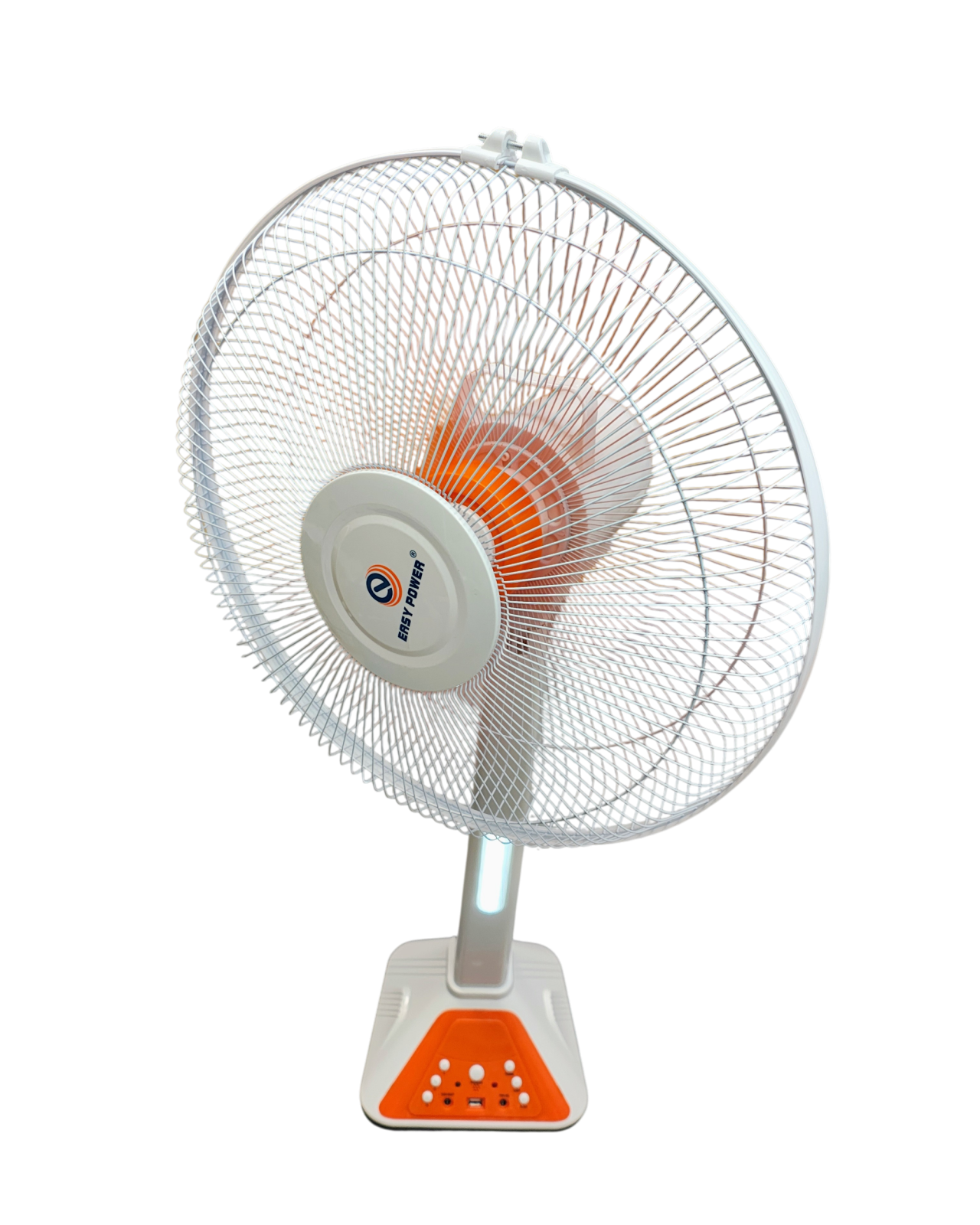 Ventilator cu picior reîncărcabil AC/DC 16 inch 48W cu lampă LED și acumulator 12V 5Ah [3]