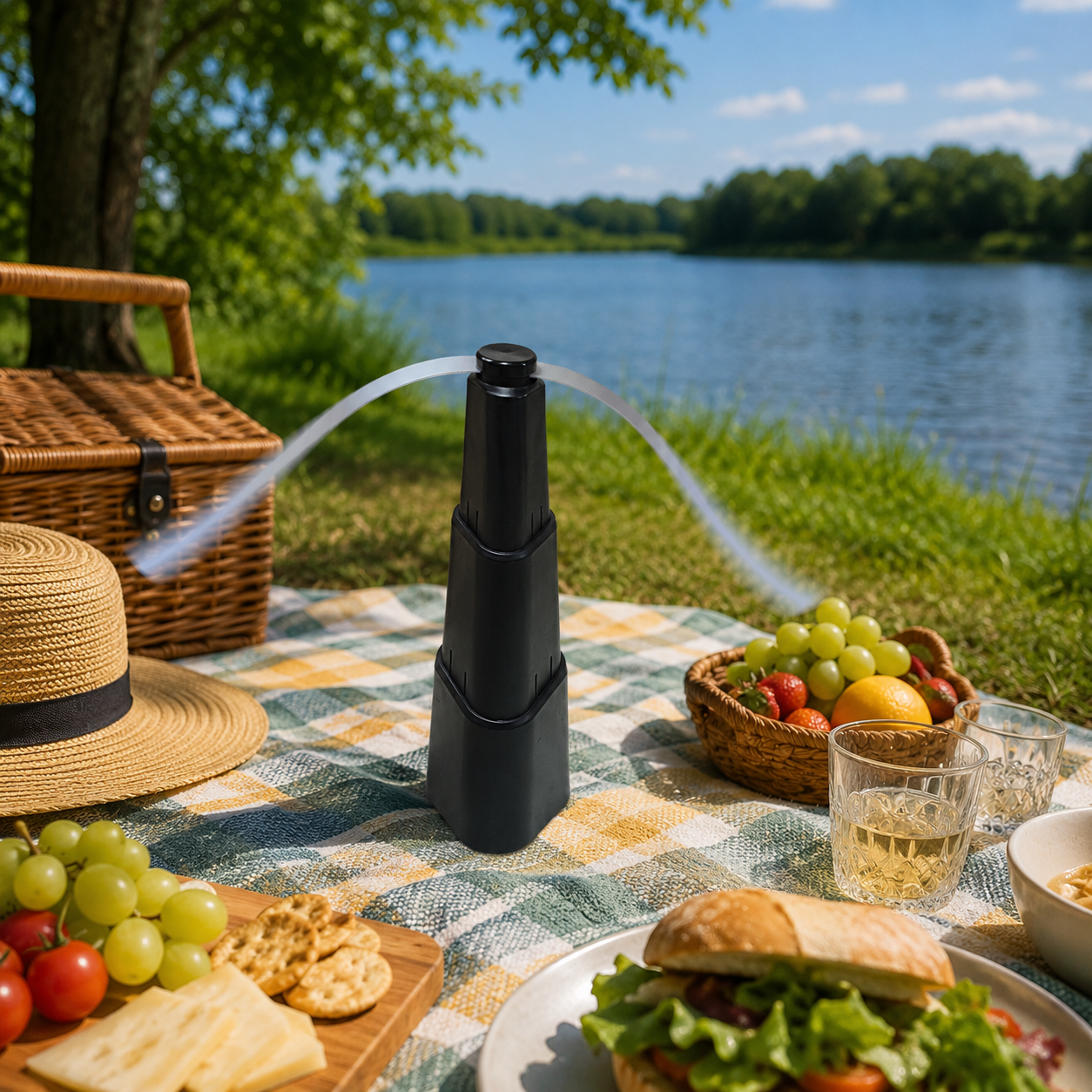 Ventilator Anti-Insecte Fly Repellent Fan pentru Terasă, Foișor și Grădină [1]