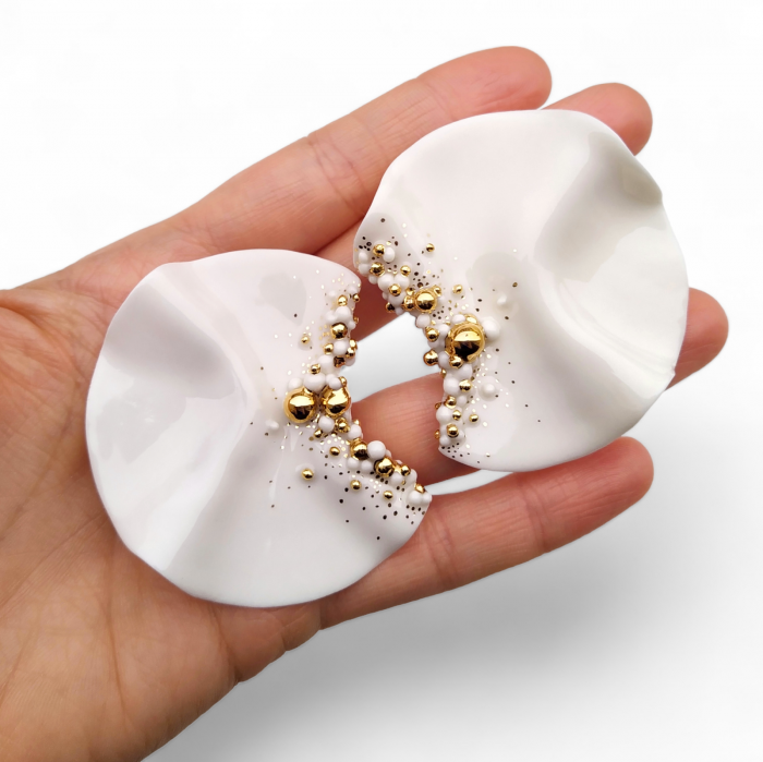 Moon porcelain earrings - Daniela Catoi [2]