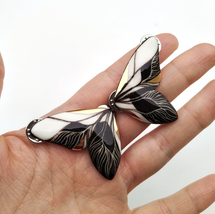 Deux pieces butterfly brooch II [2]