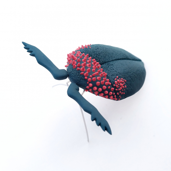 Green Beetle brooch - Daniela Cățoi [3]