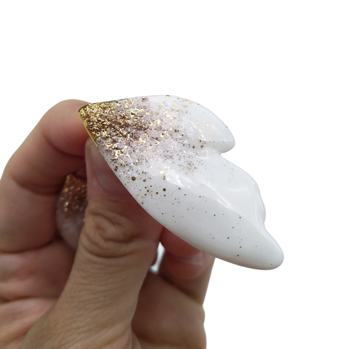 Flower petals porcelain earrings - Daniela Cățoi [2]