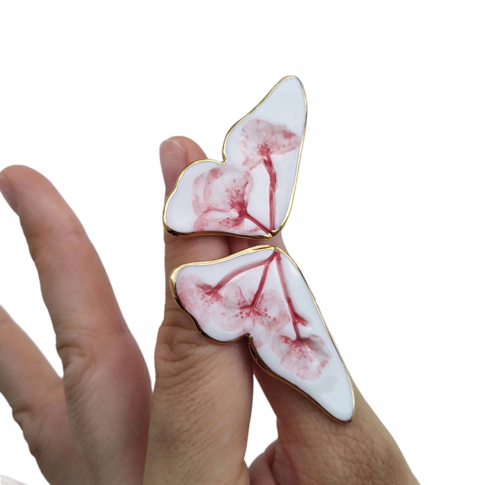Sakura Butterfly Earrings I - Daniela Cățoi [2]