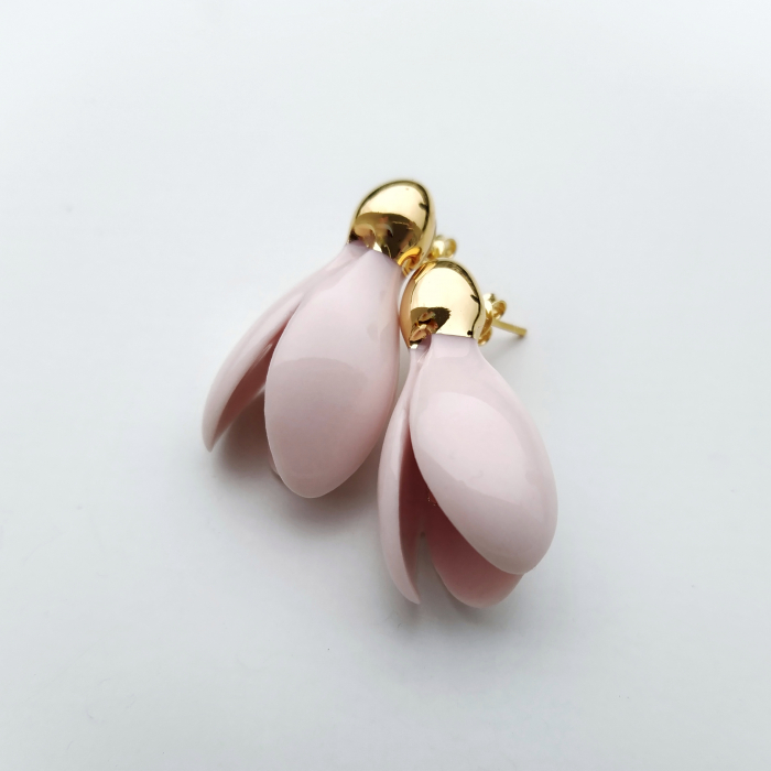 Rose snowdrops porcelain earrings - Daniela Cățoi [2]