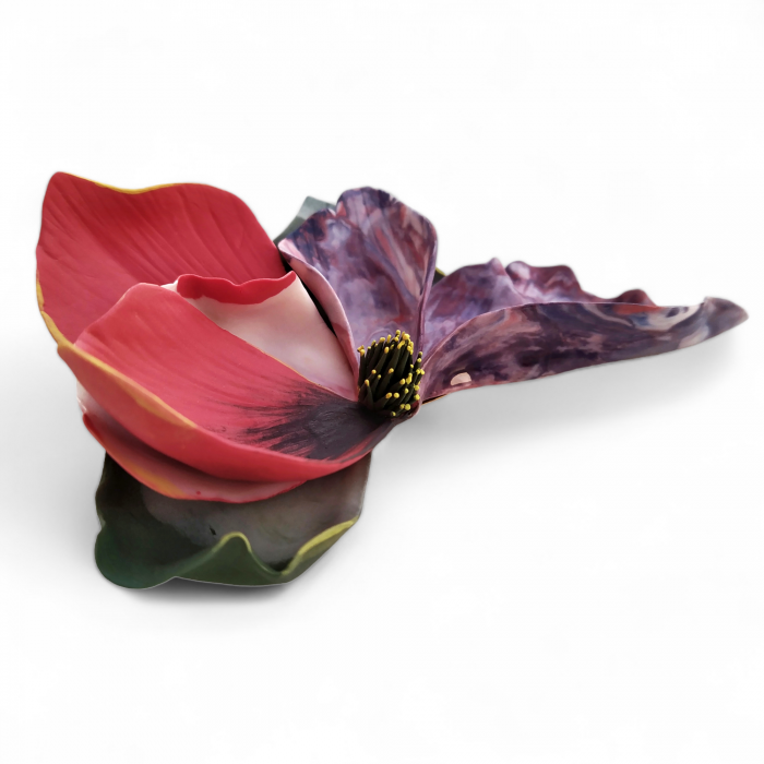 Statement multicolour flower brooch [2]