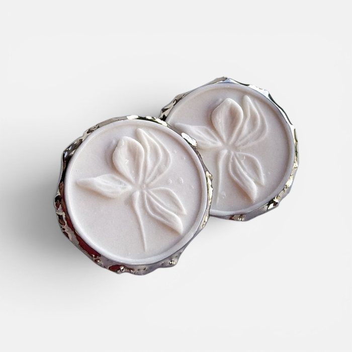 The Inner Garden Platinum Earrings [2]