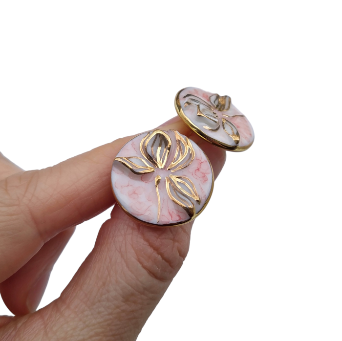 Watercolor Inner Garden earrings - Daniela Cățoi [3]