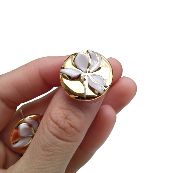 Golden Inner Garden earrings - Daniela Cățoi [2]