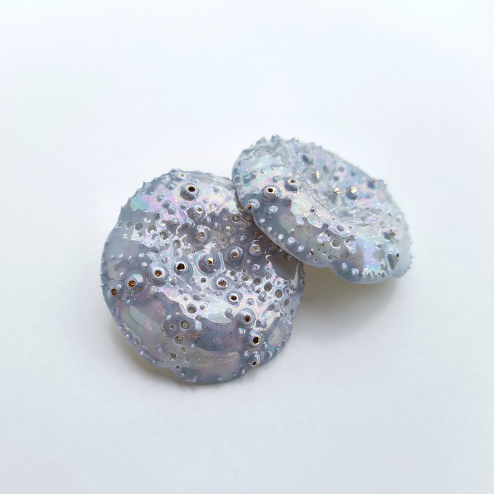 Blue sea urchin earrings - Daniela Cățoi [2]