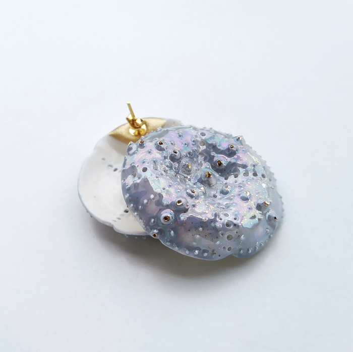 Blue sea urchin earrings - Daniela Cățoi [3]