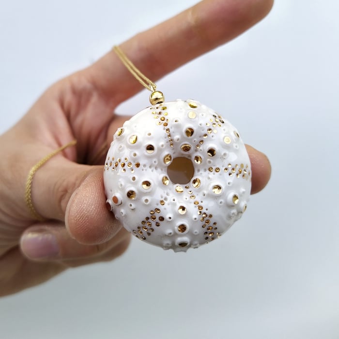White sea urchin necklace - Daniela Cățoi [5]