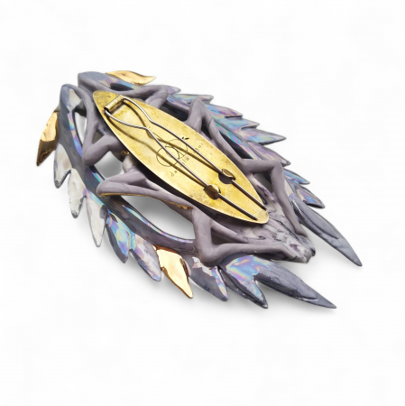 Feather-horned Longicorn brooch - Daniela Cățoi [1]