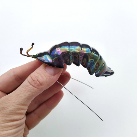 Multicolour Pillbug brooch  - Daniela Cățoi [1]
