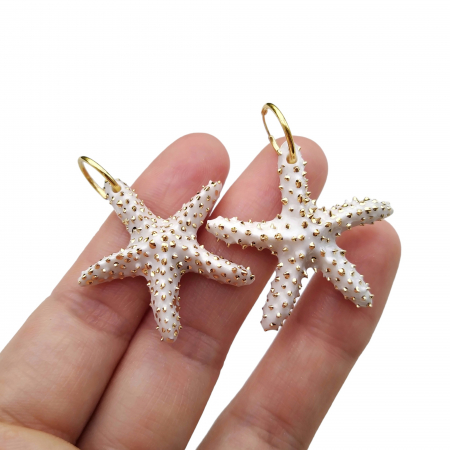 Nature's Hidden Beauties - Starfish earrings - Daniela Cățoi