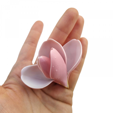 Pale pink magnolia brooch [1]