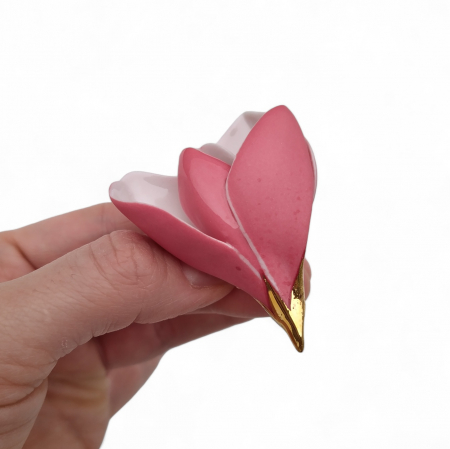 Brooches - Pink magnolia brooch II