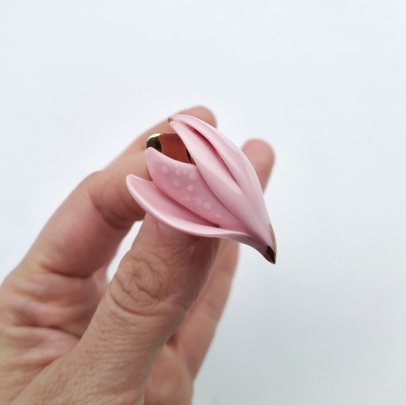 Brooches - Pink magnolia brooch III