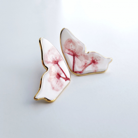 Sakura Butterfly Earrings II - Daniela Cățoi [1]