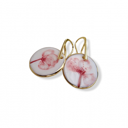 Flora in Porcelain - Sakura Earrings II - Daniela Cățoi