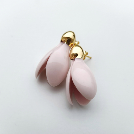 Rose snowdrops porcelain earrings - Daniela Cățoi [1]
