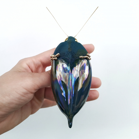Nature's Hidden Beauties - Special statement shoulder brooch by Daniela Catoi & Miruna Belicovici