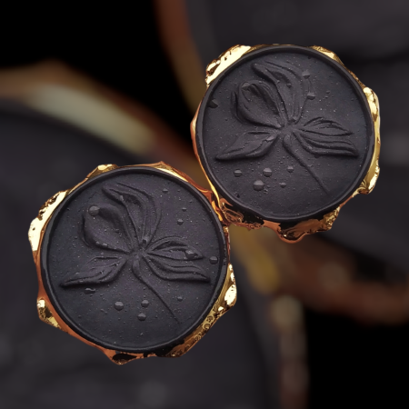 Collections - The Inner Garden Black Earrings