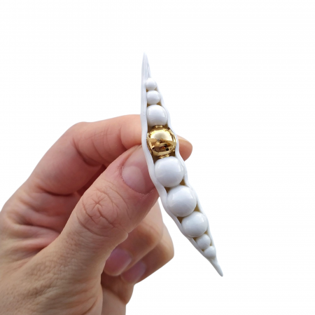 White Pod Brooch [1]