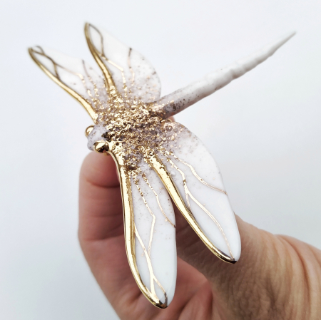 White porcelain dragonfly - Daniela Cățoi [1]