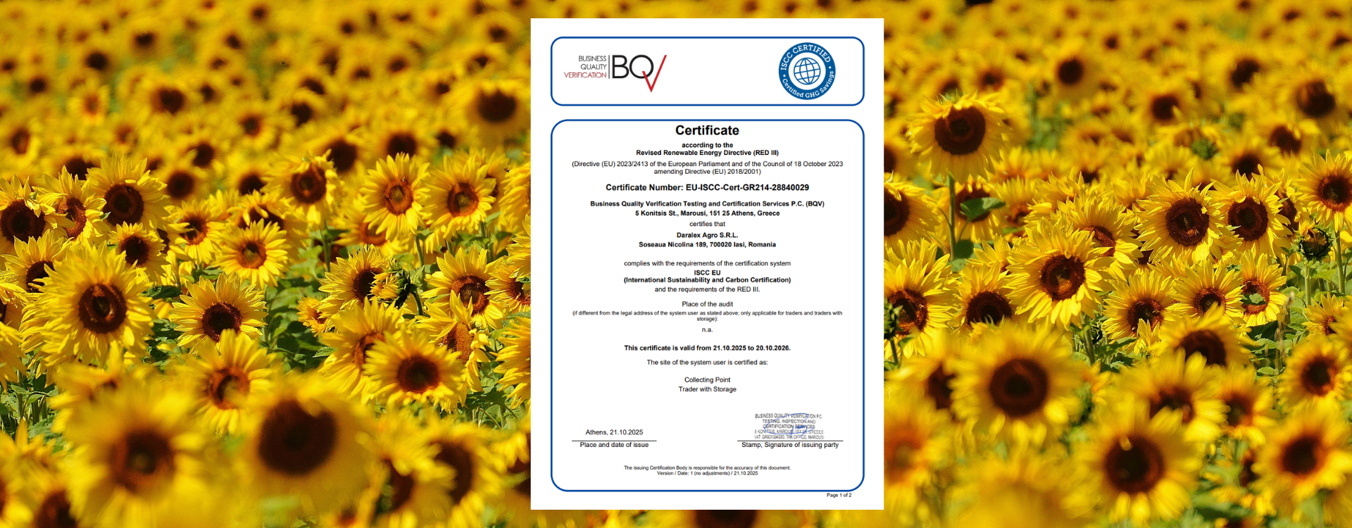 Certified quality and sustainable trust