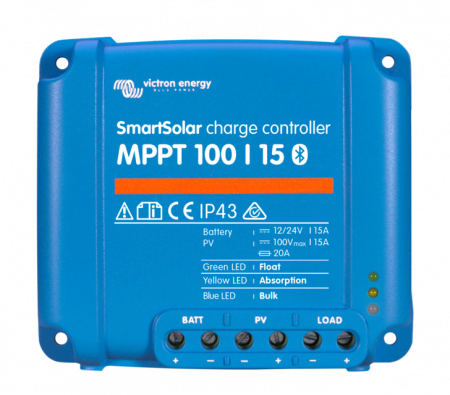 MPPT - Incarcator solar 12V 24V 15A Victron Energy SmartSolar MPPT 100/15