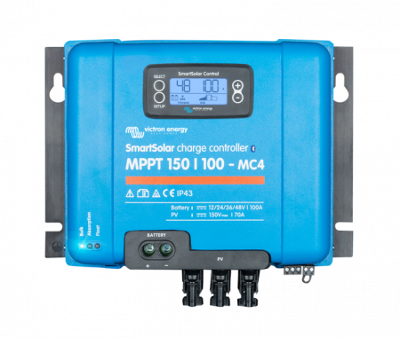 MPPT - Incarcator solar 12V 24V 48V 100A Victron Energy SmartSolar MPPT 150/100-MC4 VE.Can